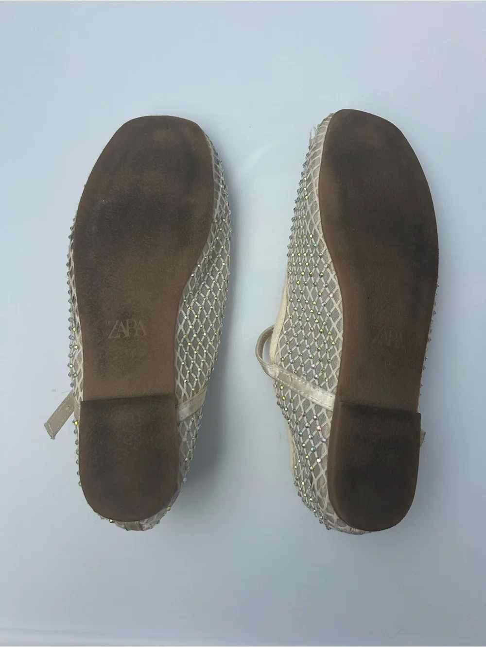 GUC Zara Girls Rhinestone Ballet Flats